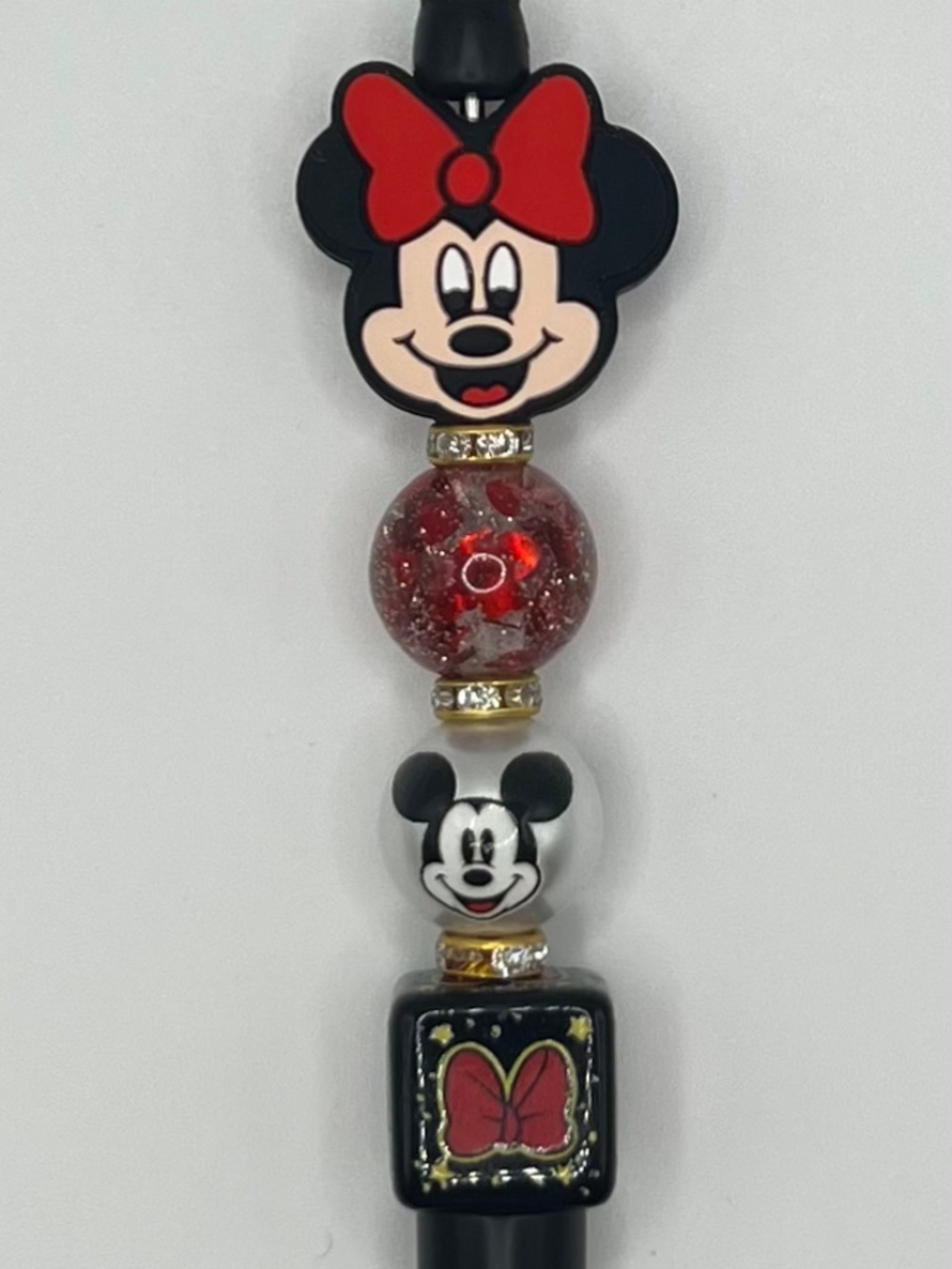 Red Bow Sparkle Charm Pen